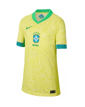 Billige Fotballdrakt Brasil Replika Hjemmedrakt Dame Copa America 2024 Kortermet